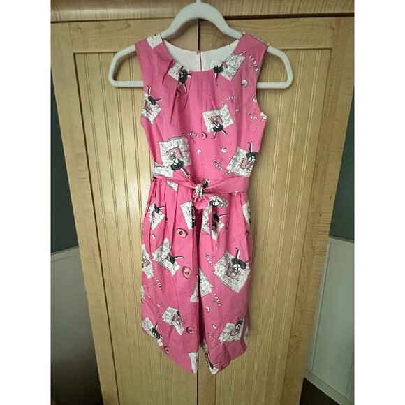 Rachel Riley Eloise at The Plaza Map Print girls Party dress-size 10 Yrs - Rare - Picture 2 of 9